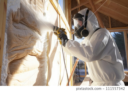 Construction and insulation concept. Generative AI 111557342