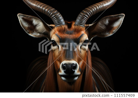 Big eastern bongo antelope. Generative AI 111557409