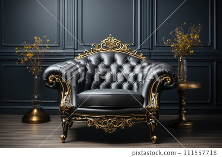 Antique armchair. Generative AI 111557718