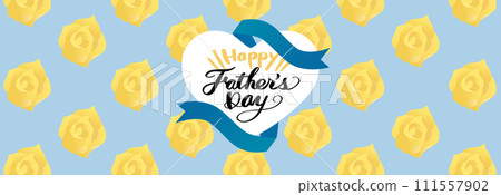 Father's Day Yellow Rose Flower Vector POP Father's Day Yellow Rose Flower Vector POP 111557902