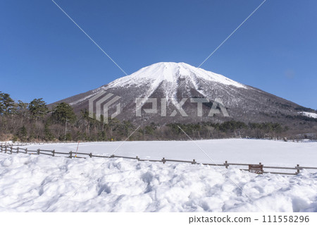 Snow-capped Mt. Daisen (from near Daisen Makiba Milk no Sato) Snow-capped Mt. Daisen (from near Daisen Makiba Milk no Sato) 111558296