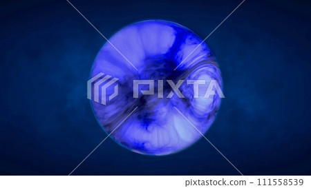 Purple translucent glass energy futuristic magic round ball liquid plasma sphere. Abstract background. Video in high quality 4k, motion design Purple translucent glass energy futuristic magic round ball liquid plasma sphere. Abstract background. Video in high quality 4k, motion design 111558539