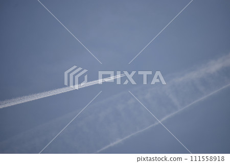 軌跡,飛機雲 軌跡,飛機雲 111558918