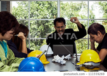 Chief Engineer Expresses Frustration in Meeting; Intensity of Managing a Construction Project Chief Engineer Expresses Frustration in Meeting; Intensity of Managing a Construction Project 111559269