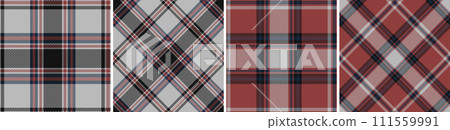 Check plaid set seamless pattern. Check plaid set seamless pattern. 111559991