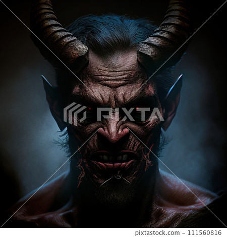 demon portrait, fantasy illustration 111560816