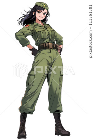 Female soldier Female soldier 111561381