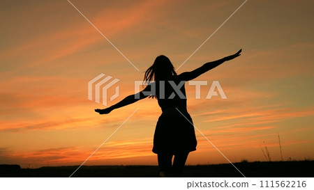 dream girl concept, run, children playing with toy airplane, with toy airplane field, pilot astronaut, girl runs having fun, sunset, becoming pilot, sunset wants become astronaut pilot game, funny 111562216
