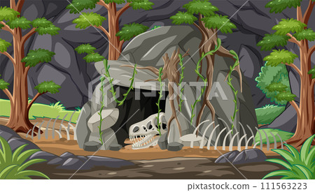 Mysterious Cave with Ancient Dinosaur Remains 111563223