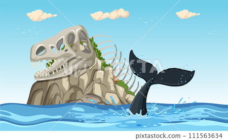 Prehistoric Encounter: Dinosaur and Whale Prehistoric Encounter: Dinosaur and Whale 111563634