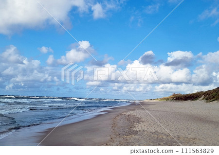 Beautiful Baltic Sea coast with blue sky Beautiful Baltic Sea coast with blue sky 111563829