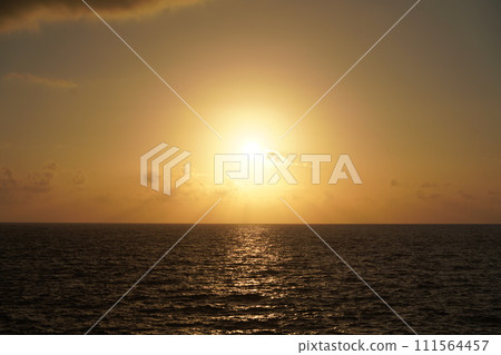 Sunset over the sea 111564457