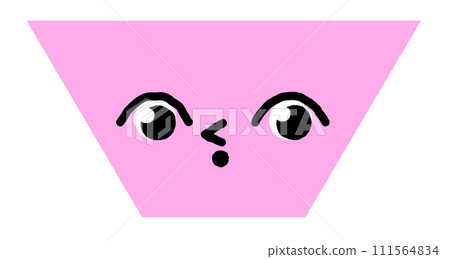 Trapezoid geometric figure vector illustration Trapezoid geometric figure vector illustration 111564834