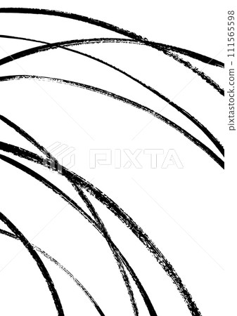 Japanese style background with thin strokes drawn with a brush 111565598
