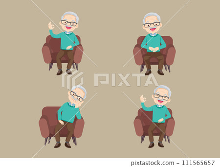 Elderly people old men characters 011 111565657