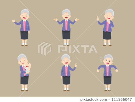 Elderly people old women characters 003 Elderly people old women characters 003 111566047