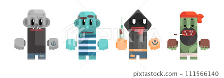 Antisocial People Icon Flat Primitive Stylized Graphic Design Vector Set Antisocial People Icon Flat Primitive Stylized Graphic Design Vector Set 111566140