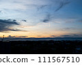 Bangkok (Thailand) 14022024- Sunset cityscape view with beautiful sky. Colorful cloud and sky sunset. 111567510