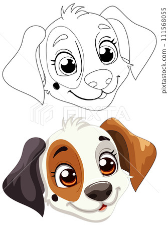 Cheerful Puppy Vector Illustration Cheerful Puppy Vector Illustration 111568055