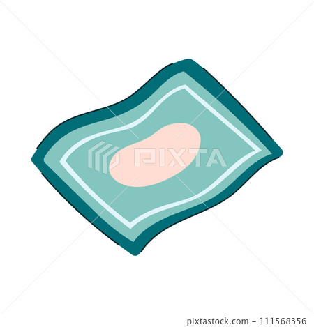 cozy wool carpet cartoon vector illustration 111568356