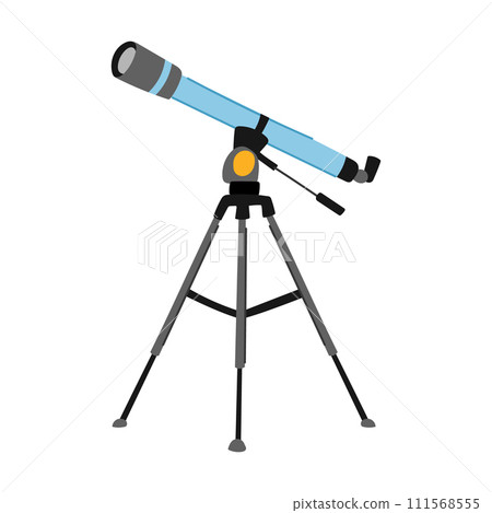 night telescope cartoon vector illustration 111568555