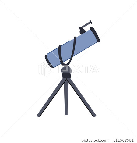 look telescope cartoon vector illustration 111568591