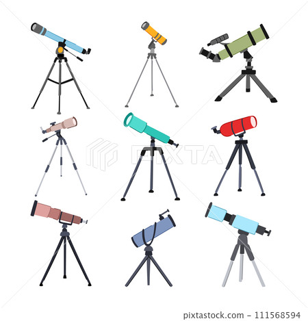 telescope set cartoon vector illustration telescope set cartoon vector illustration 111568594