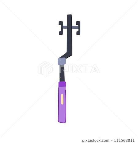 monopod selfie stick cartoon vector illustration 111568811