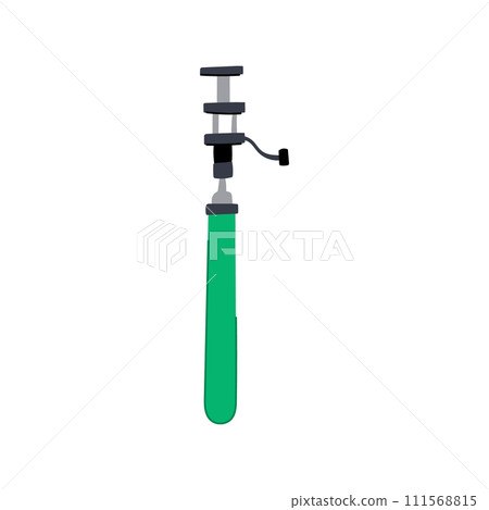 smartphone selfie stick cartoon vector illustration smartphone selfie stick cartoon vector illustration 111568815