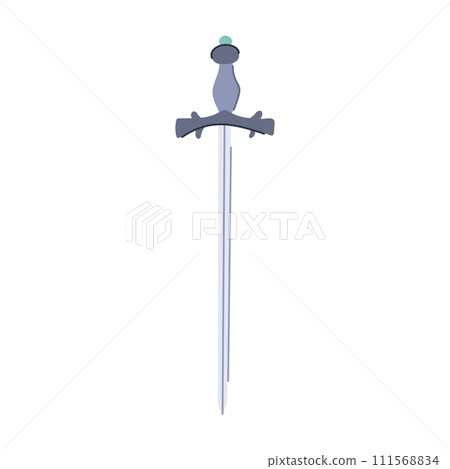 shield medieval sword cartoon vector illustration 111568834