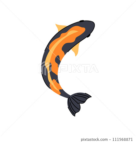 japanese koi fish carp cartoon vector illustration japanese koi fish carp cartoon vector illustration 111568871