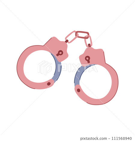 cuff handcuffs cartoon vector illustration cuff handcuffs cartoon vector illustration 111568940