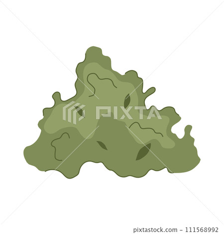 leaf garden shrub cartoon vector illustration 111568992