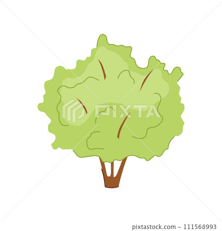 green garden shrub cartoon vector illustration 111568993