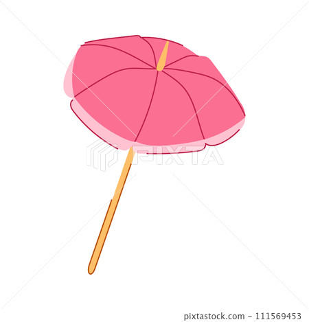 parasol beach umbrella cartoon vector illustration 111569453
