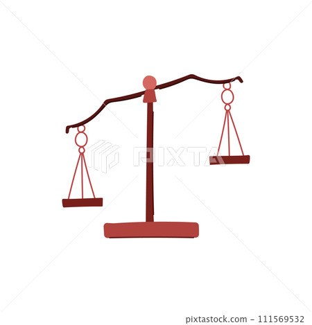 weigh balance scale cartoon vector illustration weigh balance scale cartoon vector illustration 111569532