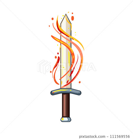 light sword effect cartoon vector illustration 111569556