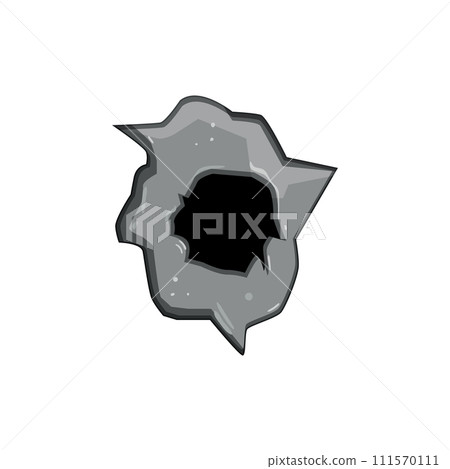 gun bullet hole cartoon vector illustration gun bullet hole cartoon vector illustration 111570111