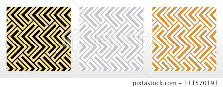 Set of abstract geometric patterns. Seamless vector backgrounds. Colored ornaments Graphic modern patterns Simple lattice graphic design Set of abstract geometric patterns. Seamless vector backgrounds. Colored ornaments Graphic modern patterns Simple lattice graphic design 111570191