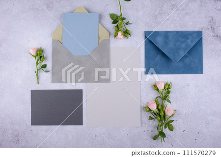 Wedding invitation card. Save the date concept 111570279