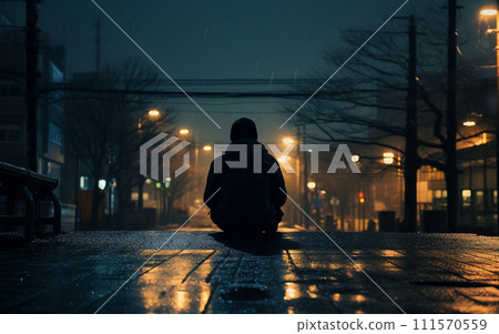 夜晚安靜的城市 111570559