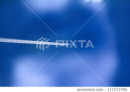 Jet airplane in sky 111572790