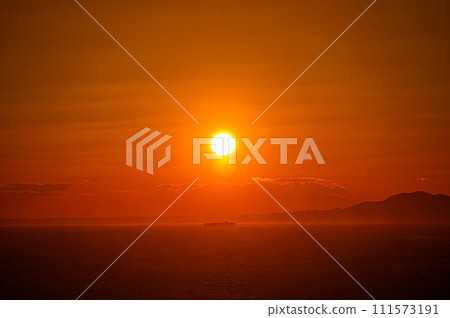 Sunset over the sea 111573191