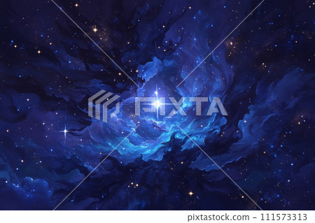 奇幻宇宙的黎明:發出神秘光芒的星星AI圖像4 奇幻宇宙的黎明:發出神秘光芒的星星AI圖像4 111573313