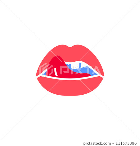 Love icon or Valentines day, holiday sign designed for celebration, vector symbol trendy modern style 111573390