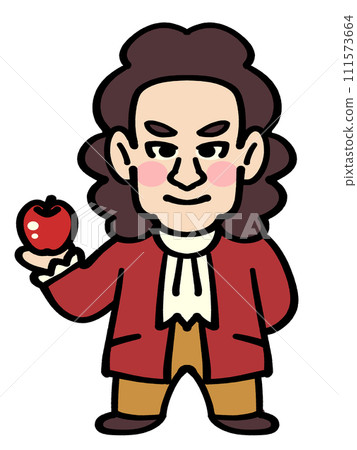 艾薩克·牛頓變形插畫素材 111573664