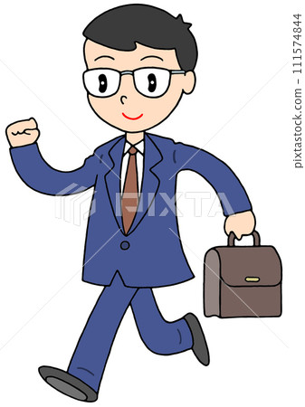 Business - Young businessman, going to work, commuting, going to work 111574844