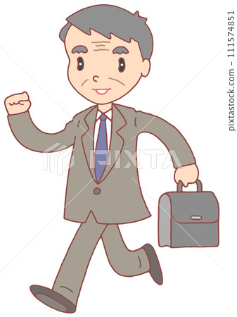 Business - Senior businessman, going to work, commuting, going to work 111574851