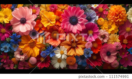 AI-generated content. Cosmos flower field 111574991