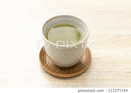 green tea on the table green tea on the table 111575764